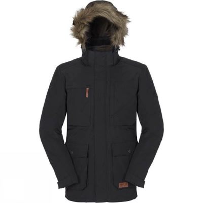 Parka Jack Wolfskin Mainland Texapore Hombre - Negras - Chile CKL012357